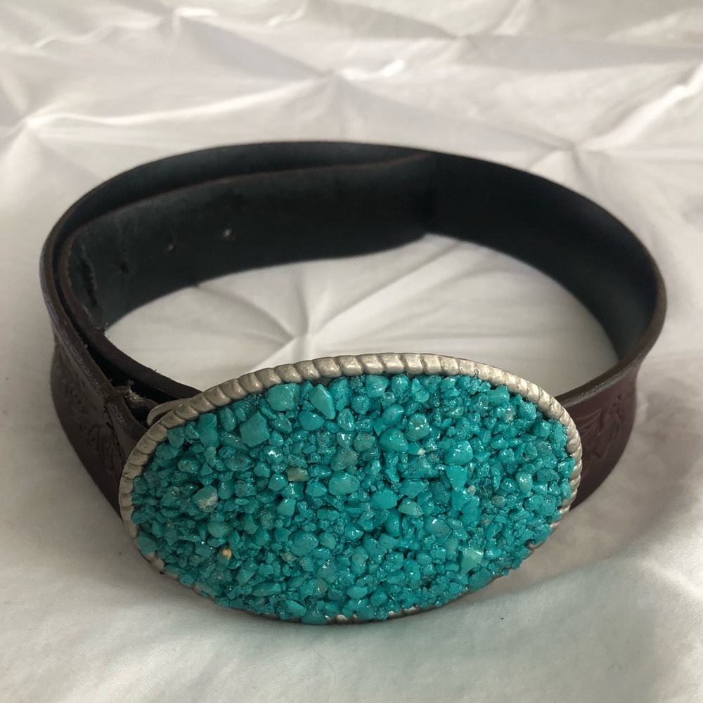 Brown + Turquoise Belt